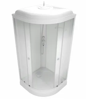 Душевая кабина Triton Лайт Щ0000061831 100x100 см профиль белый стекло с узором